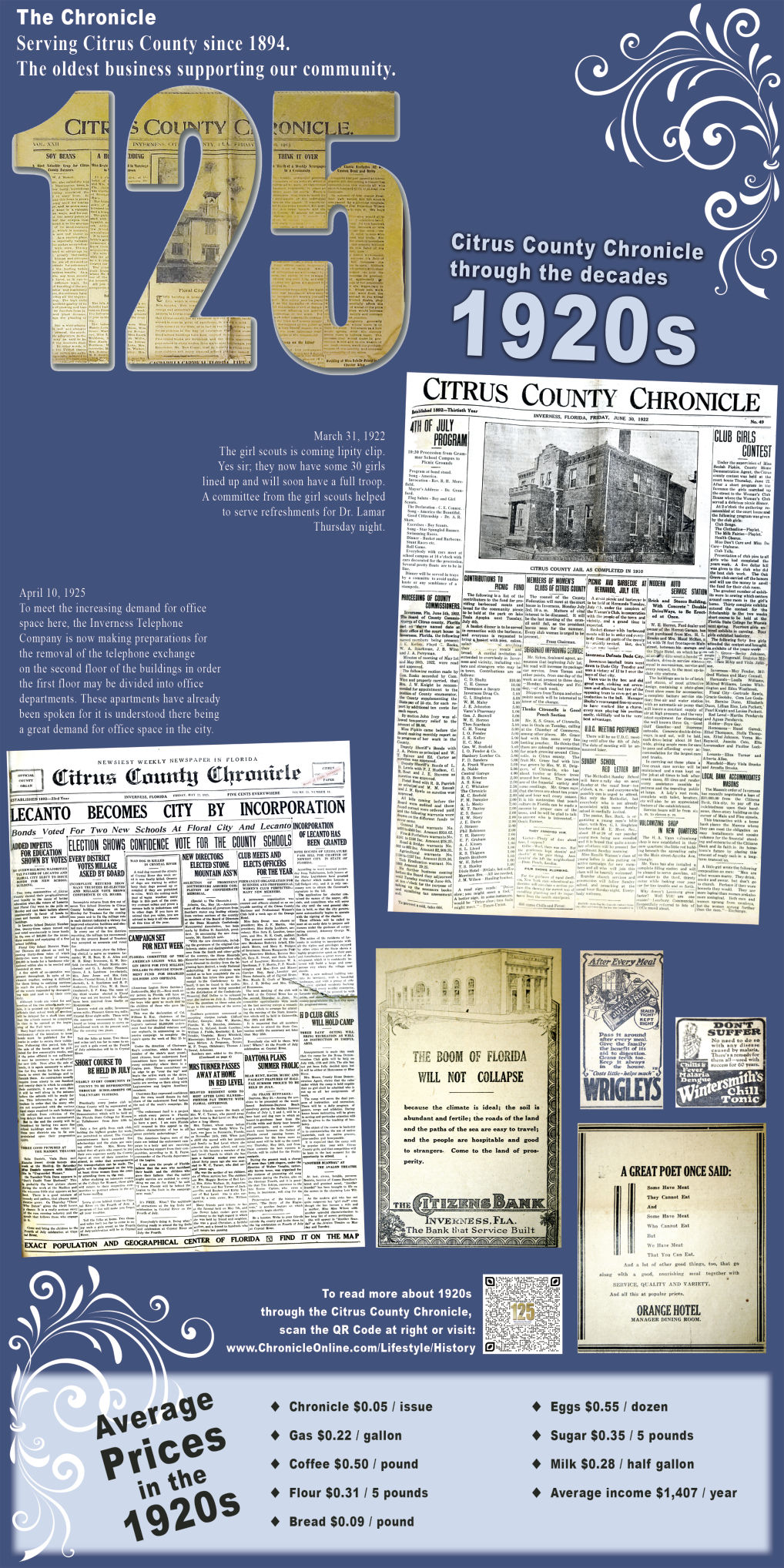 Chronicle through the decades 1920s